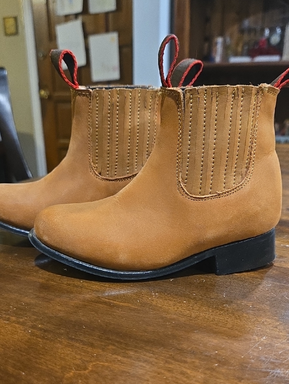 Toddler Leather Booties Made In Mexico